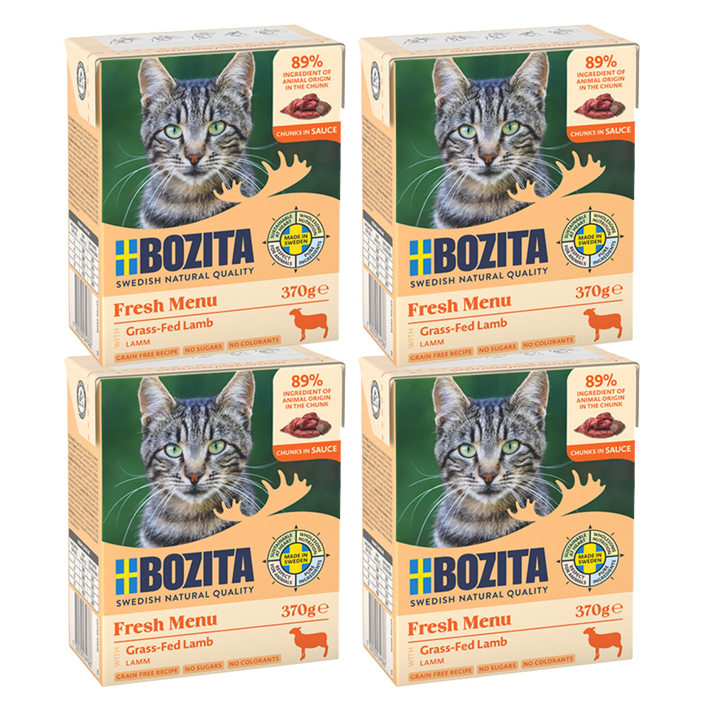 BOZITA Karma Mokra dla Kota Jagnięcina w Sosie Zestaw 4x370g